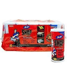 Scott Shop Original Heavy Duty Blue Towels Absorbs Oils and Grease 10 Pack