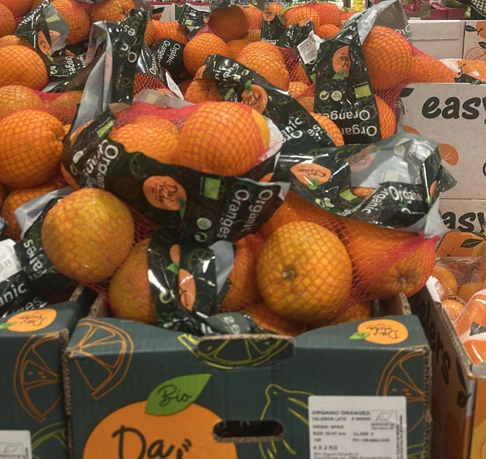 Natural Oranges, Unwaxed, Class 2, 2.5kg, Fresh Citrus Fruit