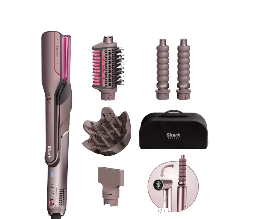 Shark FlexFusion Straight 5-in-1 Air Styler Dryer Ceramic Straightener HD625SUK
