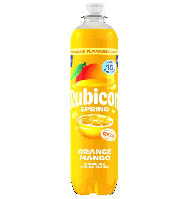 Rubicon Spring Orange Mango Sparkling Water Bottle 500ml x12