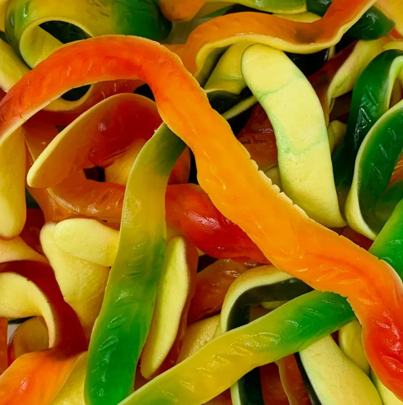 Jelly Snake, Fruit Flavoured, Bulk Bag, 1kg, Perfect for Parties and Sharing