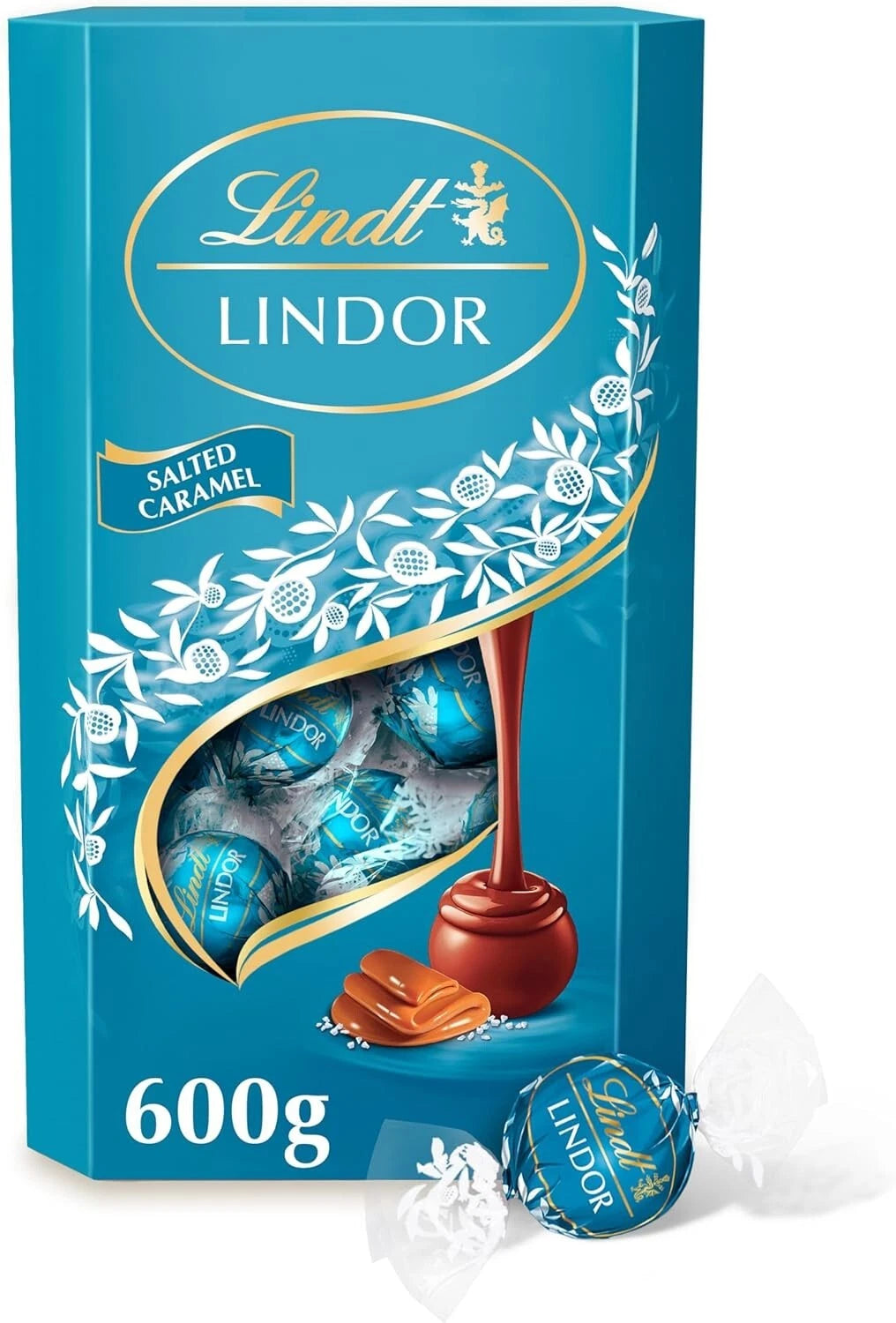 Lindt Lindor Milk Chocolate & Salted Caramel Milk Chocolate Truffles, 600g Each