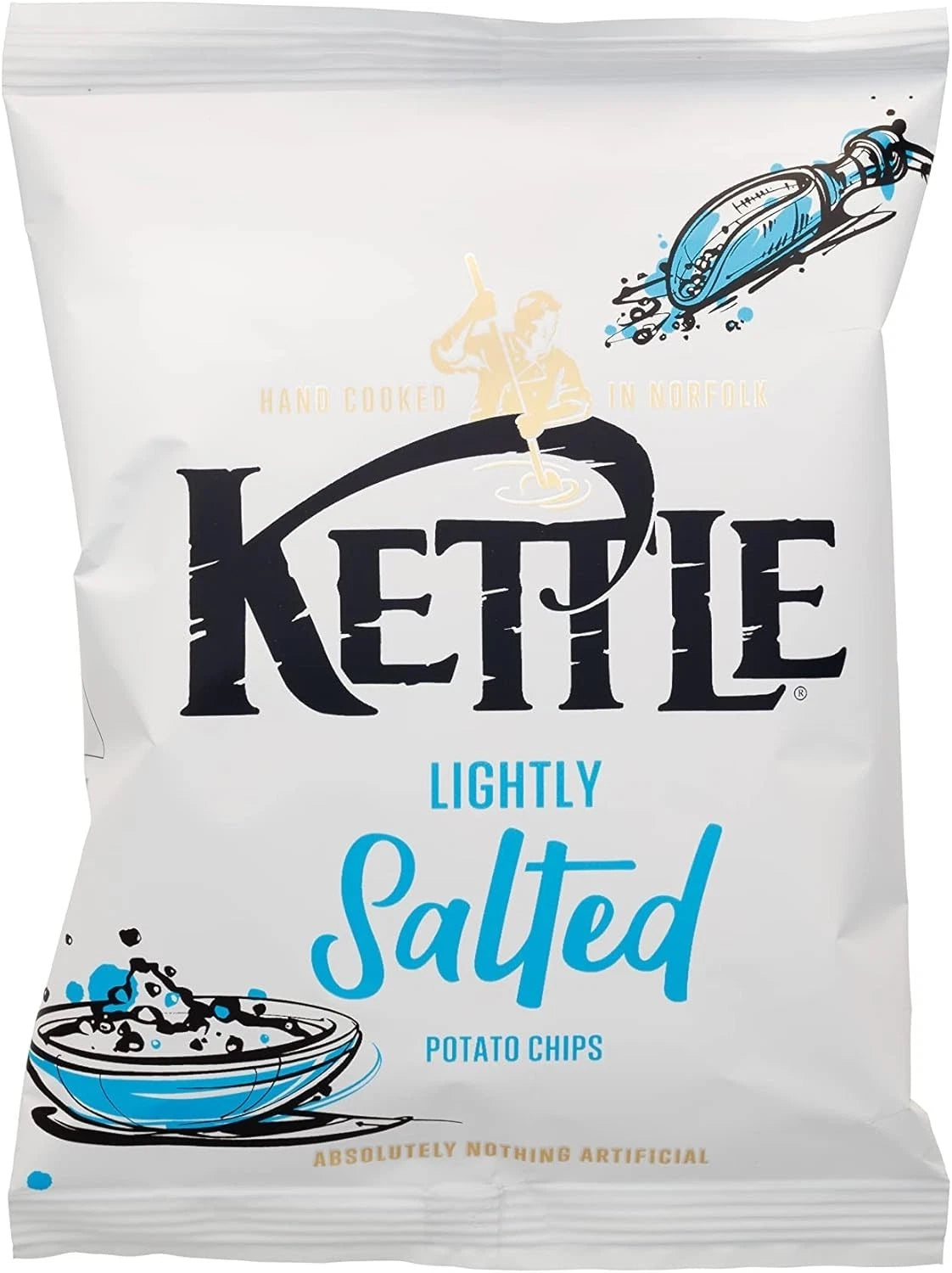 Kettle Potato Chips 12 Pack Box 130g per Pack Sea Salt & Black Pepper, Mature Ch
