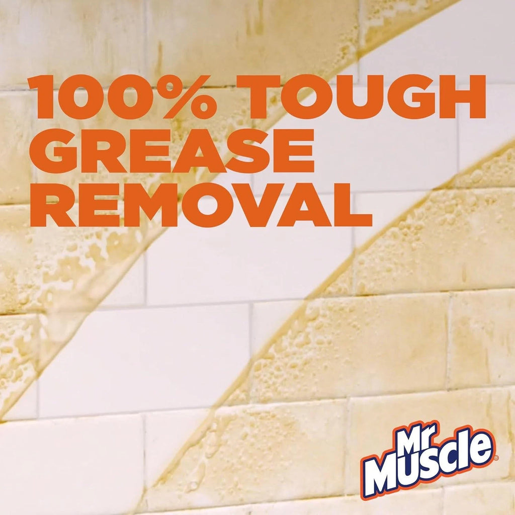 Mr Muscle Kitchen Cleaner, Platinum Antibacterial Spray, Citrus, 750ml Pack of 6