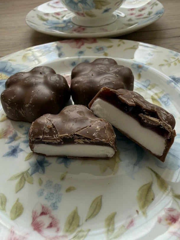 Truffettes de France French Mallows Strawberry and Milk Chocolate, 454g