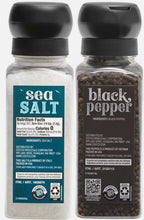 Kirkland Signature Black Pepper Corn Sea Salt Spice Adjustable Grinder + Refill