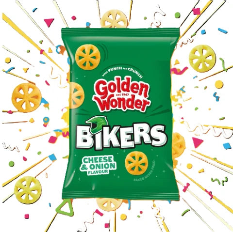 Golden Wonder Bikers Cheese & Onion 22g Pack of 36