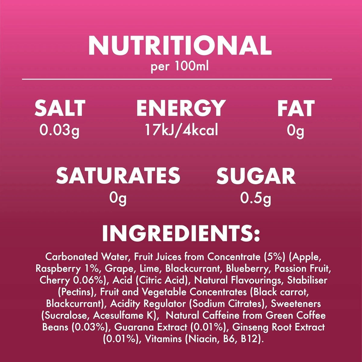 Rubicon Raw Cherry Raspberry Zero 500ml x 12