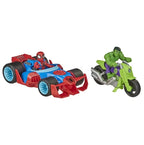 Marvel Super Hero Adventures Set Spider-Man and Hulk Vehicles 2 Pack