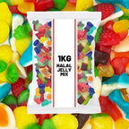 Jelly Mix Assorted Fruity Chewy Sweets 1kg, Mixed Fruit Flavours