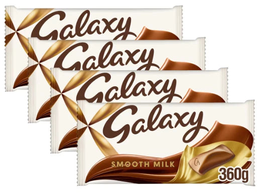 Galaxy 360g Chocolate Bar Smooth milk Chocolate Gift 360g x 4