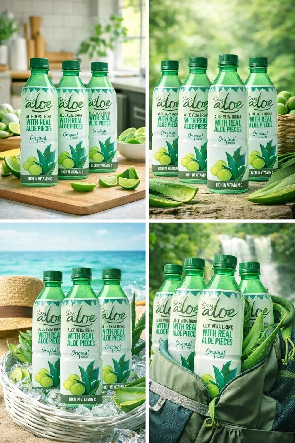 Grace Say Aloe Vera Drink Original Flavour 500ml (Pack of 12)