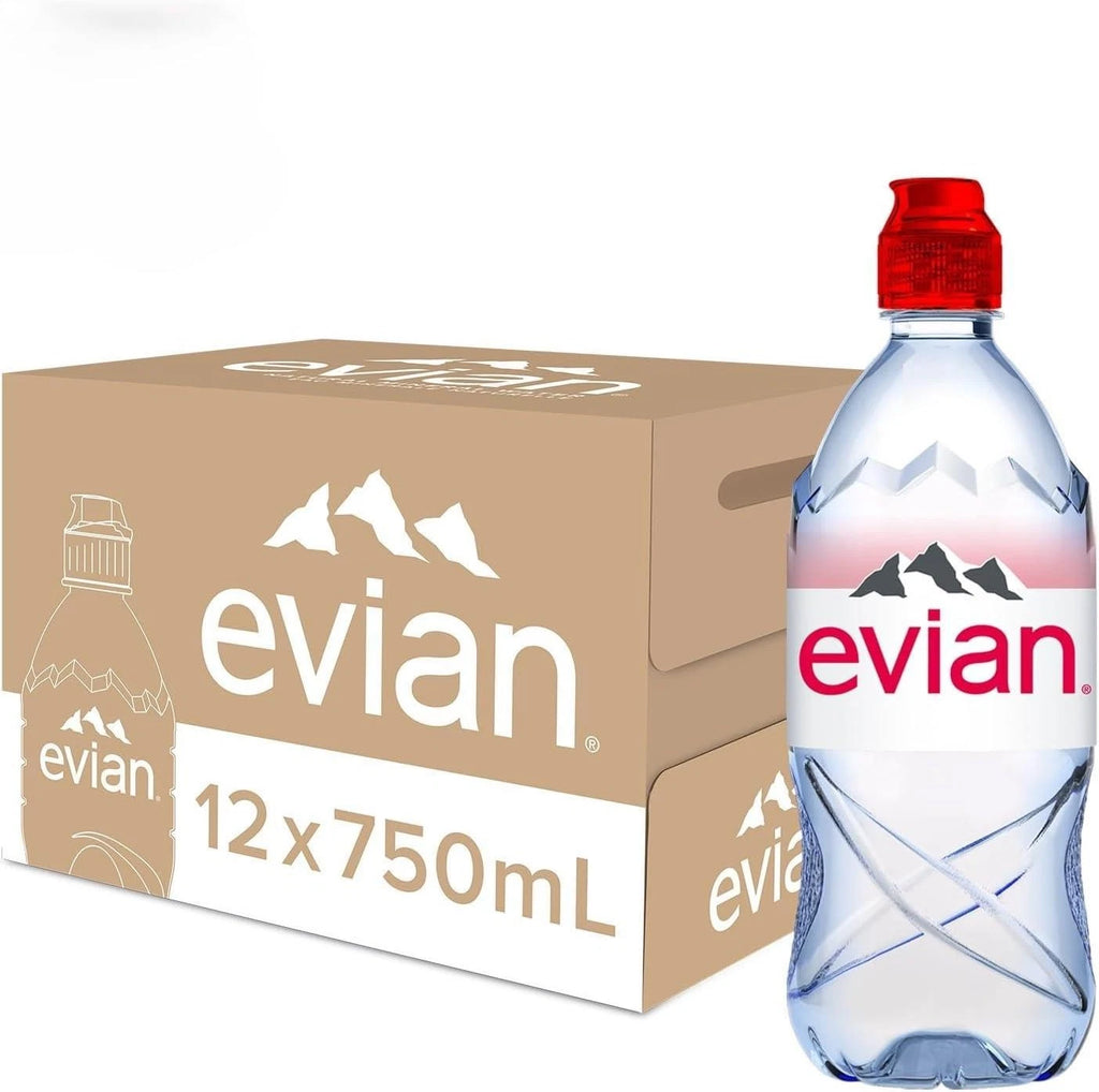 Evian Sports Mineral Water 750mlx12