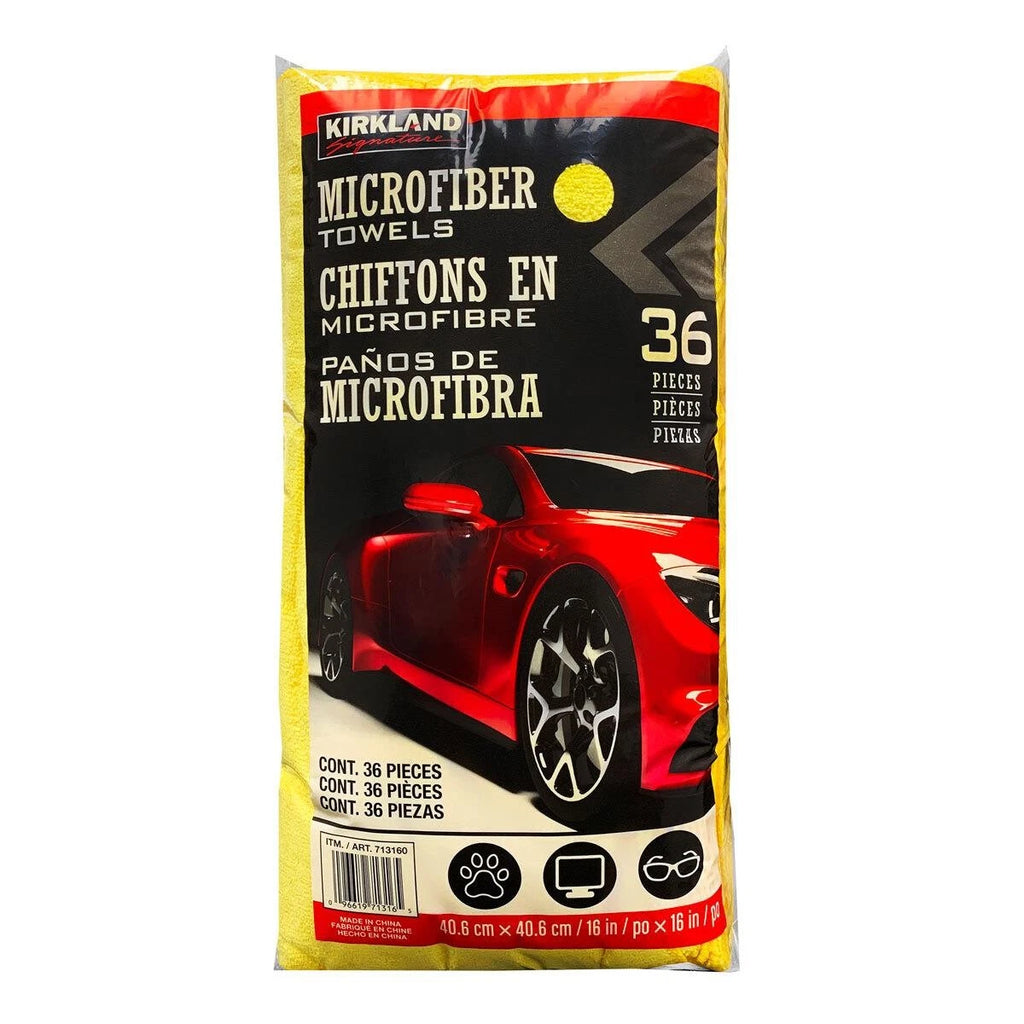 Kirkland Microfibre Ultra Plush Eurow Microfiber Car Cloth Pack of 9 x 36 Towels