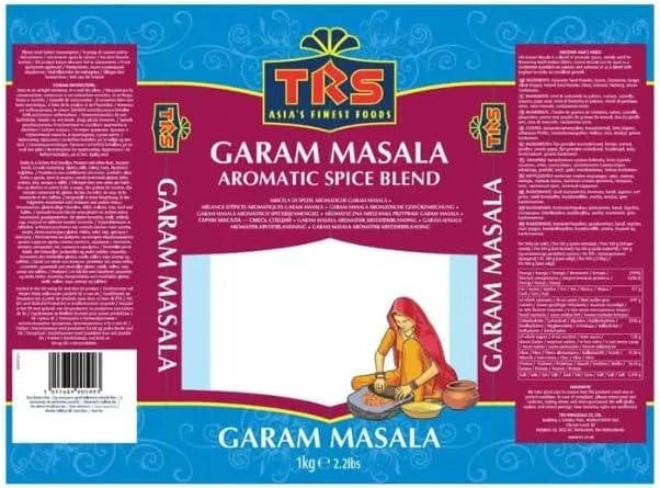 TRS Garam Masala Aromatic Spice Blend, 1kg, Traditional Asian Curry Seasoning