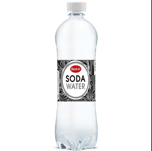 Bestin Soda Water 1 Litre, Pack of 12 Bottles