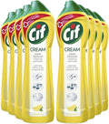 Cif Lemon Cream Cleaner Bottles 500ml - Pack of 8 Multi-Purpose Surface Cleaner