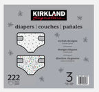 Kirkland Signature Baby Diapers Size 3 Nappy 7-13kg Breathable Pack 222 Nappies