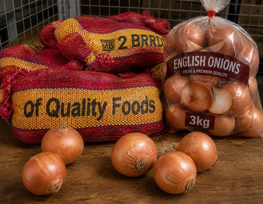 Fresh English Onions, 3kg Ideal for Curries, Salads, Marinades and Stir Fries