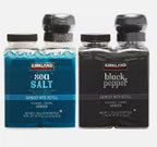 Kirkland Signature Black Pepper Corn Sea Salt Spice Adjustable Grinder + Refill