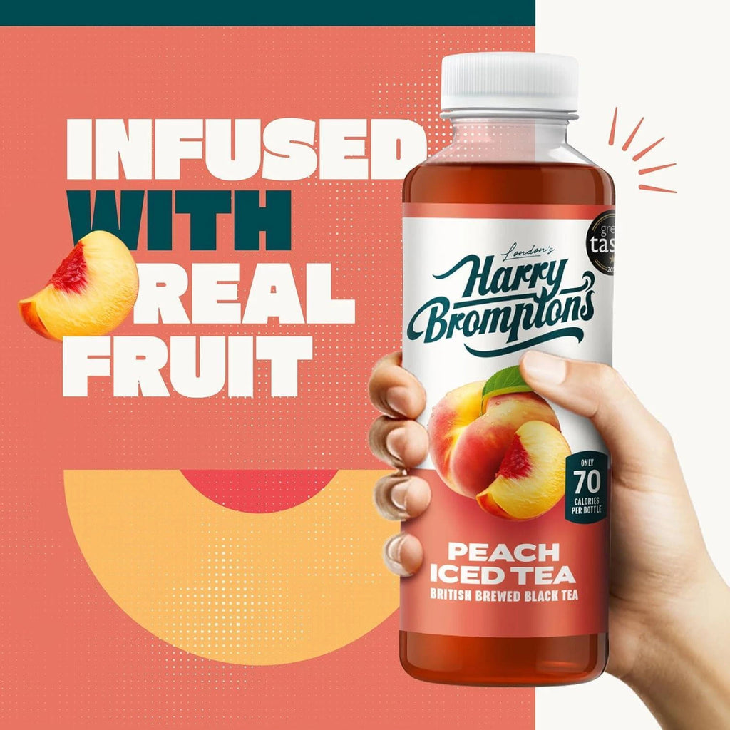 Harry Brompton's London Ice Tea Peach 500ml Pack of 12