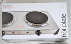 Electric Double Hot Plate Portable Kitchen Table Top Cooker Stove Hotplate 2000W