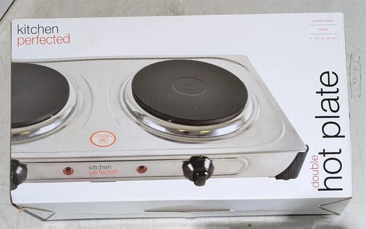 Electric Double Hot Plate Portable Kitchen Table Top Cooker Stove Hotplate 2000W