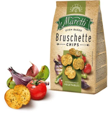 Maretti Bruschette Chips Mediterranean Vegetables 70g Pack of 14
