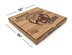 16" Brown Premium Quality PIZZA BOX Take Away Fast Food Printed Pack of 45