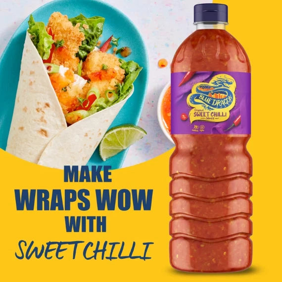 Blue Dragon Sweet Chilli Dipping Sauce Red Chillies Garlic Thai Rich Pack 2 x 1L