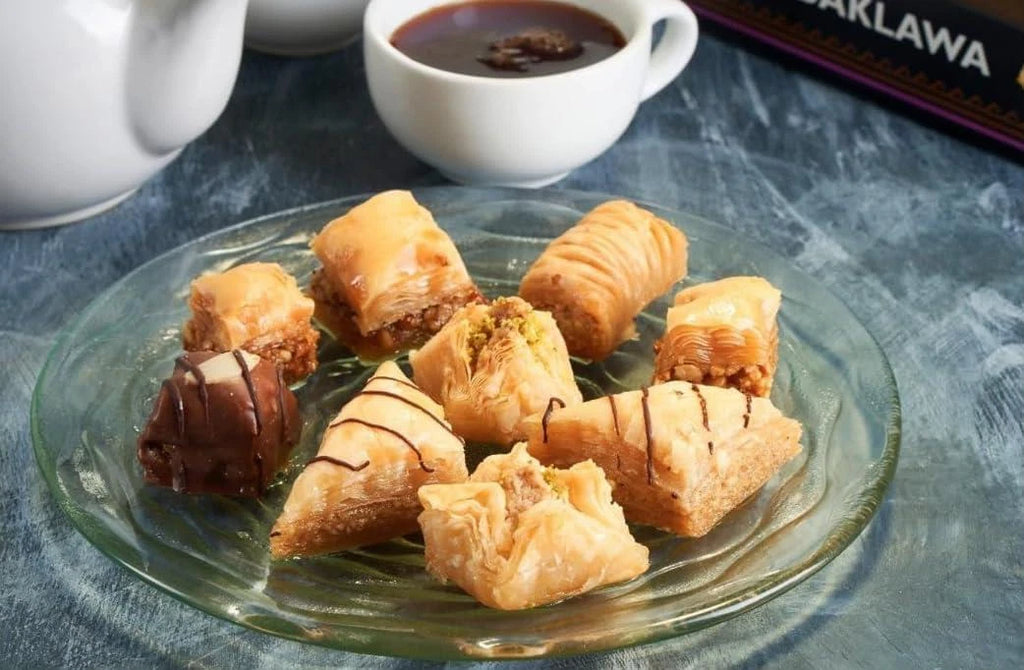 Dina Baklawa Pastry Selection Sweets Cashew Pistachio Nuts Chocolate Baklava 1kg