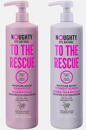 Noughty To The Rescue Shampoo & Conditioner Hair Rehydrates Restores Pack 2 x 1L