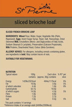 St Pierre Brioche Loaf Pri-sliced Soft Tasty Light Sweet Toast Bread Pack 2x500g