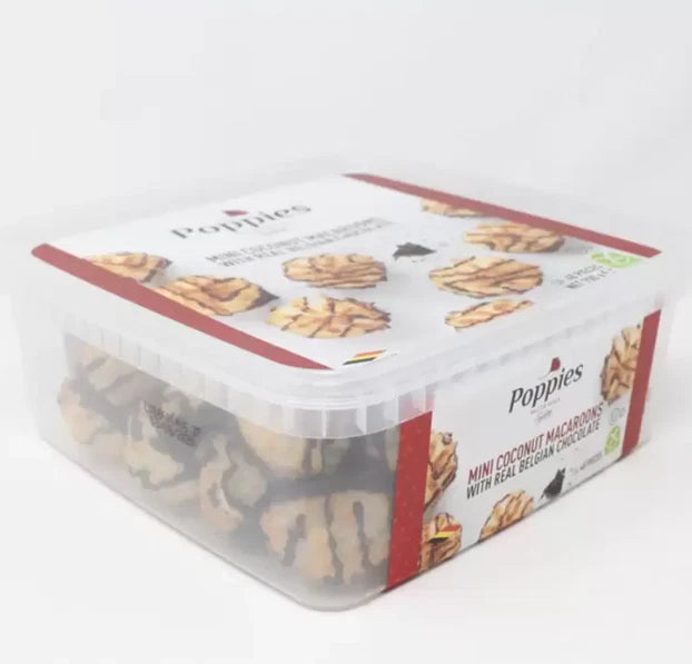 Poppies Mini Coconut Macaroons with Real Belgian Chocolate, 700g