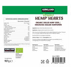 Kirkland Signature Organic Hemp Hearts Shelled Seeds Gluten Free USDA Pack 907g