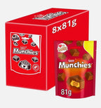 Munchies Milk Chocolate Caramel Crisp Biscuit Centre Pouch Bags Box Pack 10x81g