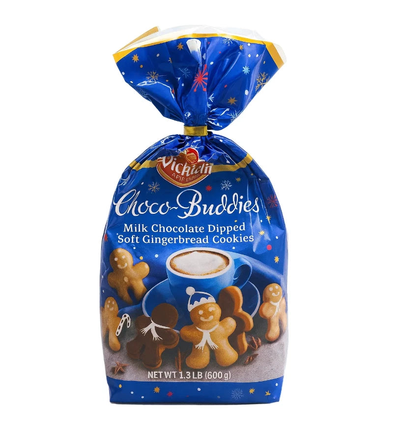 Wicklein Choco Buddies Milk Chocolate Dipped Soft Gingerbread Cookies 600g