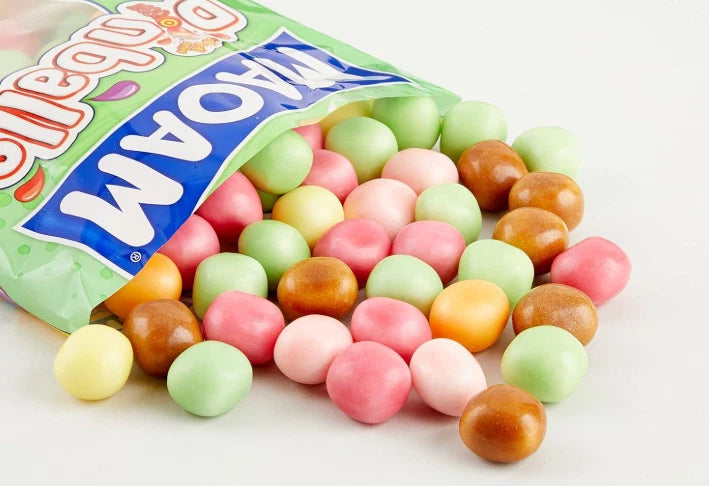 MAOAM Pinballs Fruit & Cola Flavour Chewy Sweets Sharing Bag 140g Pack of 14