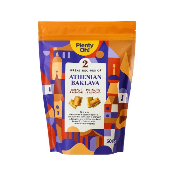 Plenty Oh Athenian Baklava, 600g Gift Boxed Perfect for Airsoft & Gifting