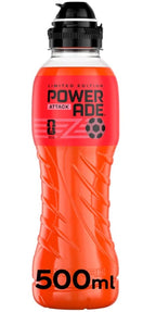 Powerade Attack Sports Drink, Cinnamon Flavour, Isotonic 500ml, Pack of 12
