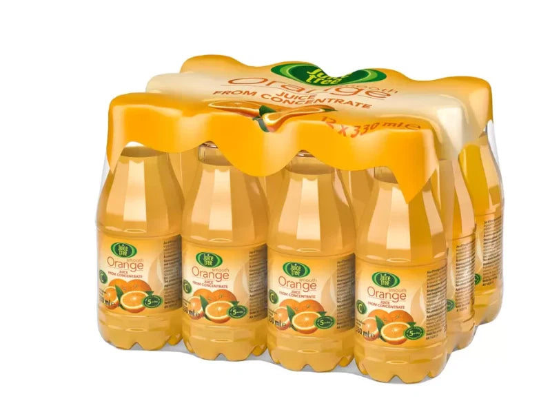 Juice Tree Orange Juice Drink From Concentrate Bottle Kid Lunch Box 12x330ml