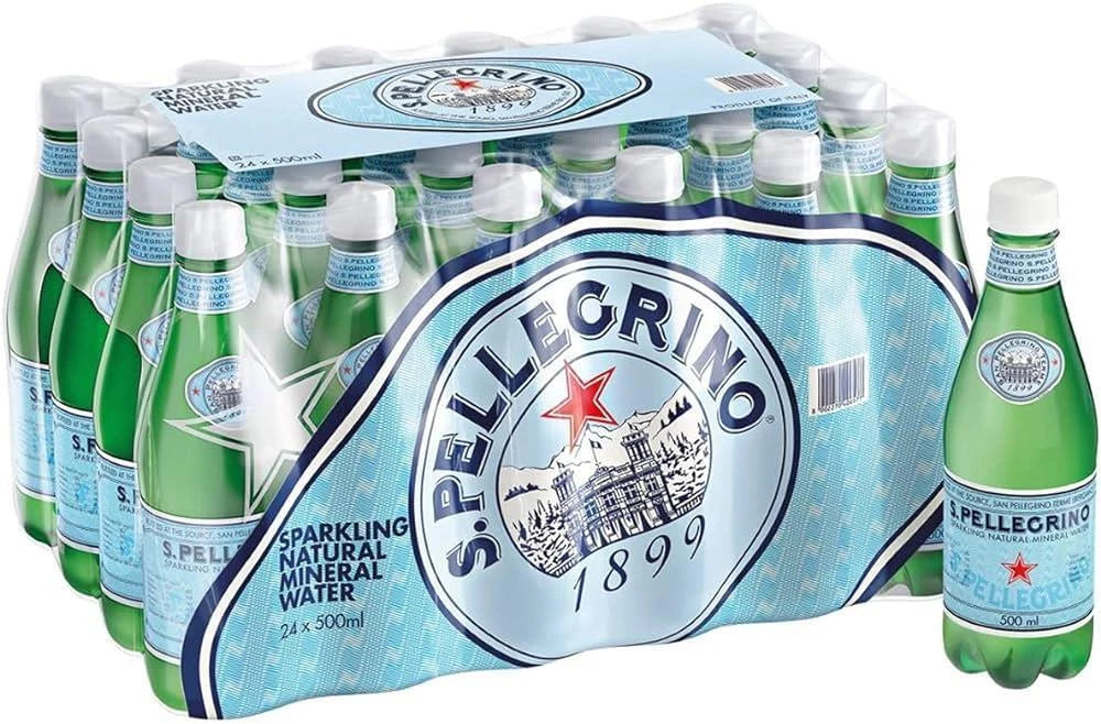 San Pellegrino 100% Italian Sparkling Mineral Water 500ml Pack of 24
