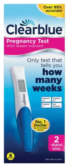 Clearblue Digital Pregnancy Test Sticks Clear Result Smart Dual Sensor 4 Tests