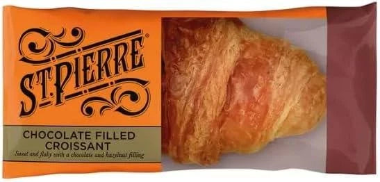 St. Pierre Chocolate & Hazelnut Filled Croissant Packets Kids Snack Pack 16 x55g