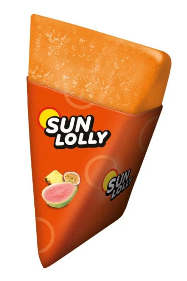 Sun Lolly Ice Lollies Cola, Strawberry, Exotic & Raspberry Flavours, 60ml 32Pack