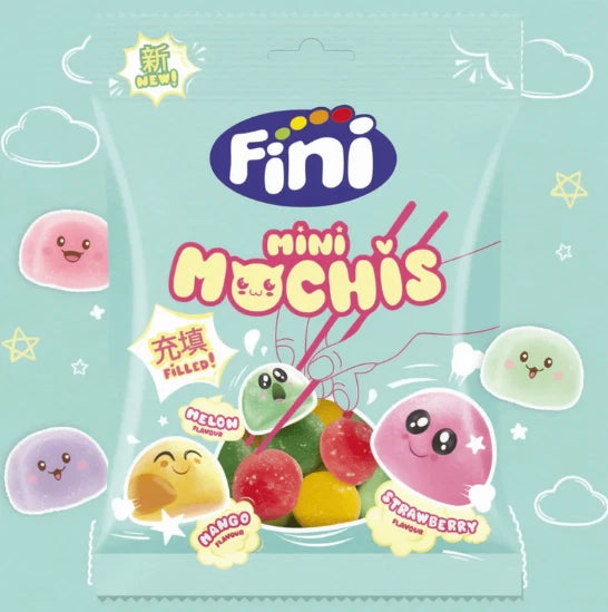 Fini Mini Mochis Soft Jelly Centre Sweets Bag 90g Pack of 12