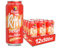 Rubicon Raw Energy Wave Editions Peach & Apricot 500ml x 12