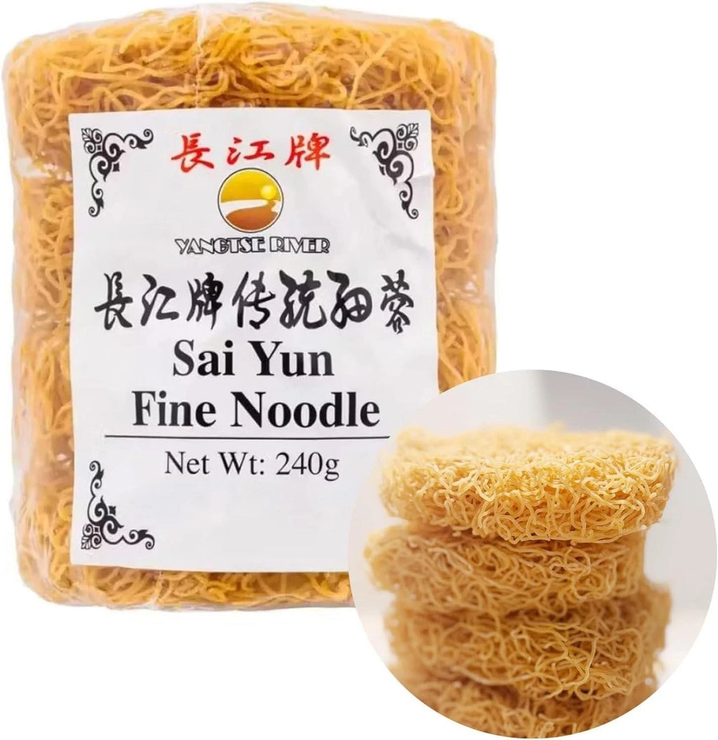 Traditional Hong Kong Style Sai Yun Ramen Fine Noodles 240g 3 Pack