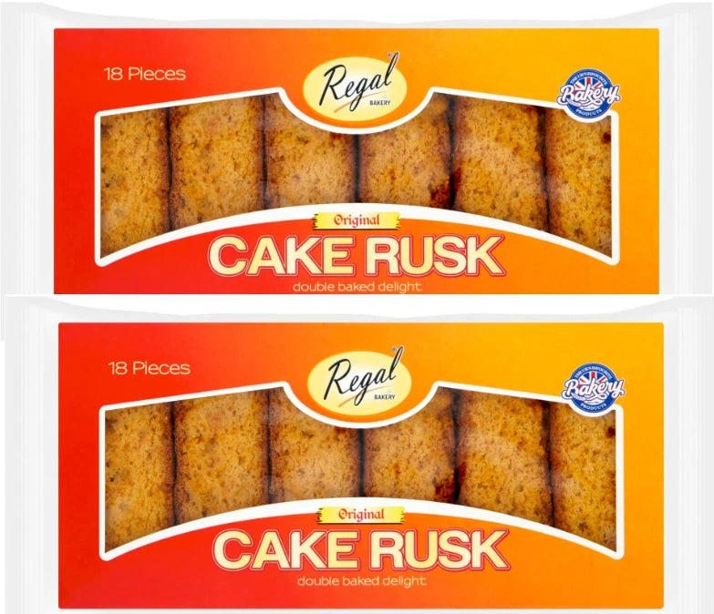 Regal Bakery Cake Rusk - Original - 18 pieces - (Pack of 2)