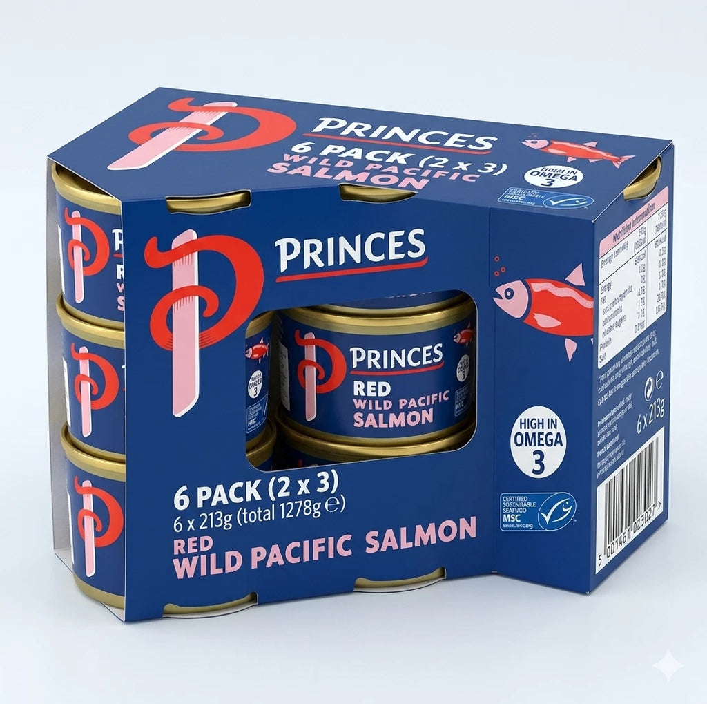 Princes Pink Wild Pacific Salmon 213g Pack of 6